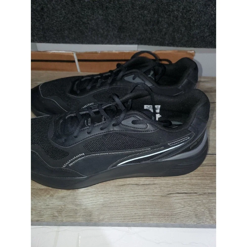 Puma RsMetric Core Lace Up Mens Black Sneakers Casual Shoes 38716602 Sz 13